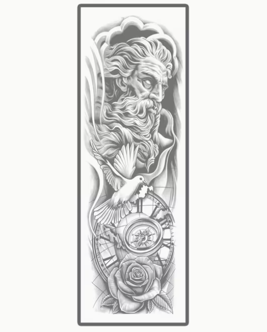 Zeus/Poseidon & Dove Sleeve