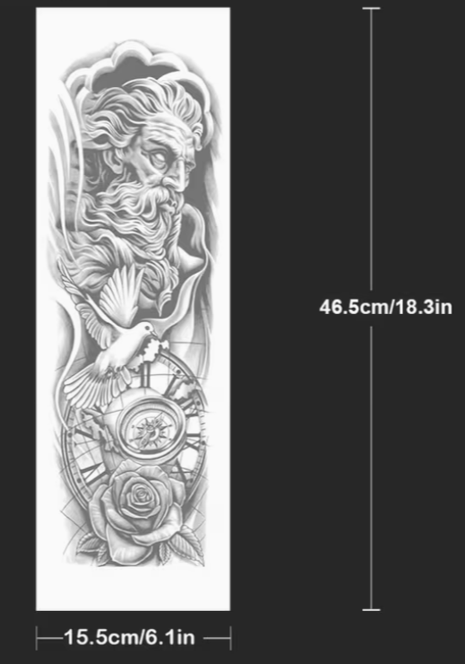 Zeus/Poseidon & Dove Sleeve